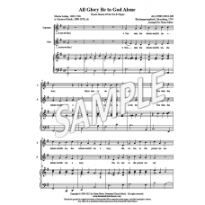 All Glory Be to God Alone - SA Hymn stanza