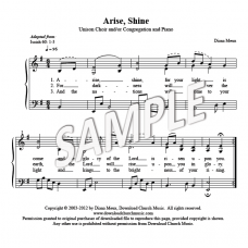 Arise, Shine (Unison Choir or Congregation)