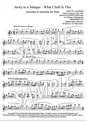 Away in a Manger and What Child descant