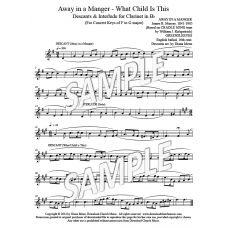 Away in a Manger & What Child Is This - Clarinet descants