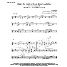 Christ the Lord is Risen Today - Clarinet descant