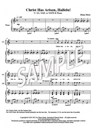 Christ Has Arisen, Hallelujah!