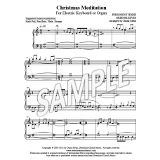 Christmas Meditation (organ or elec keyboard)