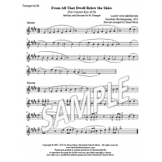 From All That Dwell Below the Skies - Trumpet Descant (Key: D)