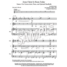 Jesus Christ is Risen Today - St. 3 (Choir, HB, piano)