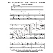 Lord, Mighty Fortress, Keep Us Steadfast (HB, 2 octaves)