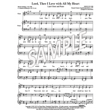 Lord, Thee I Love With All My Heart (2-part & Piano)