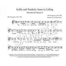 Softly and Tenderly - Descant st. 3