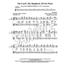 The Lord's My Shepherd (HB-3 oct or 2 instr descant)