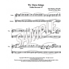 We Three Kings - Violin descants